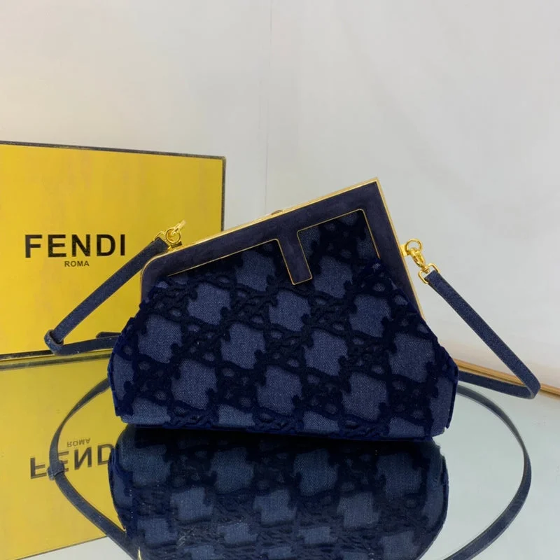 Fendi crossbody bags with a woven leather strap for a unique texture and visual appealBC - FENDI BAGS - 041