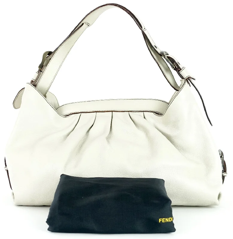 Fendi bags with a magnetic - closure card holder inside for easy access to cardsDoctor B Borsa Calf Leather Shoulder Bag