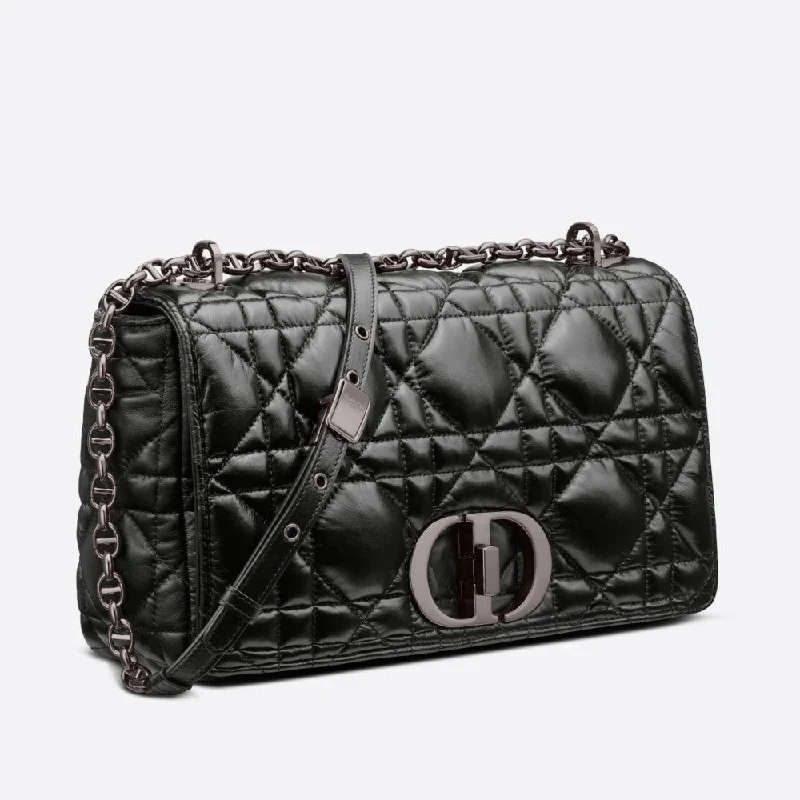 Christian Dior handbags with a back - pocket for quick storageLARGE DIOR CARO BAG