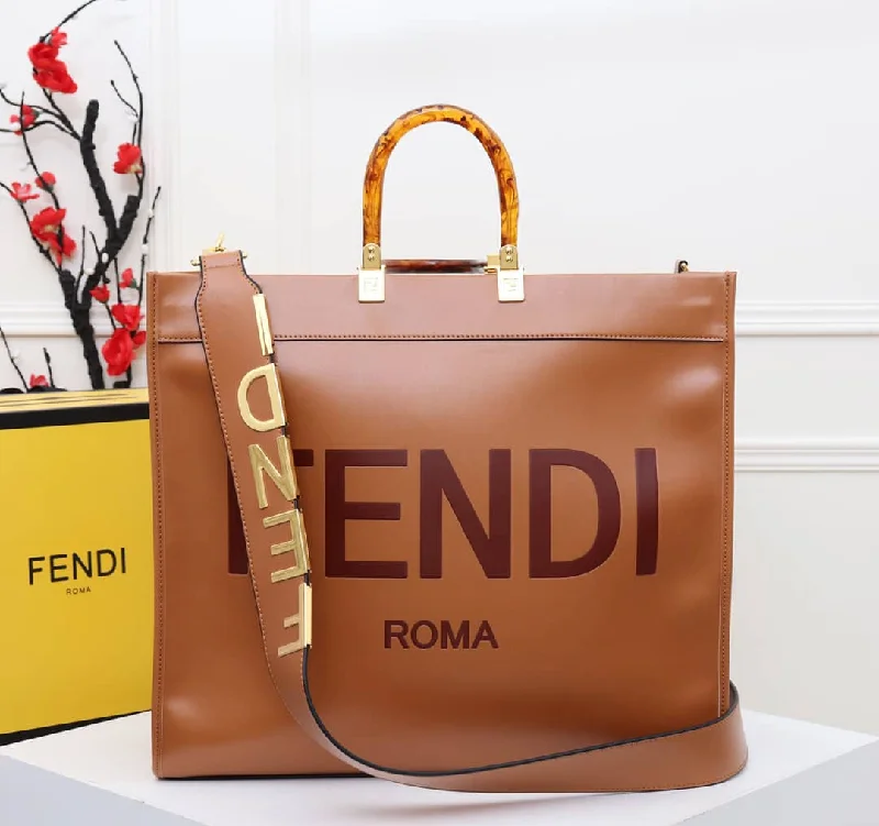 Ladies Fendi Sunshine Shopper bags in a pastel shade like mint for a soft and delicate appearanceEN   Designer bags by Fendi 034