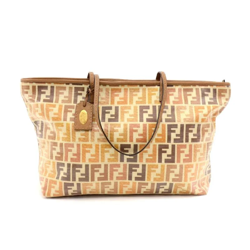 Ladies Fendi handbags with a detachable wallet insert for added convenienceTricolour Monogram Coated Canvas Bag