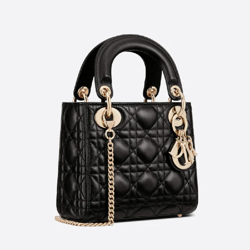 Stylish Christian Dior shoulder bags with a tassel - adorned zipperMINI LADY DIOR BAG