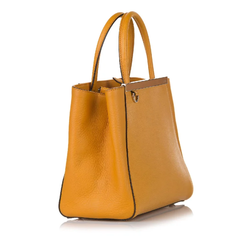 Fendi By The Way bags with a contrast - colored interior for visual interestFendi 2Jours Leather Satchel (SHG-31456)