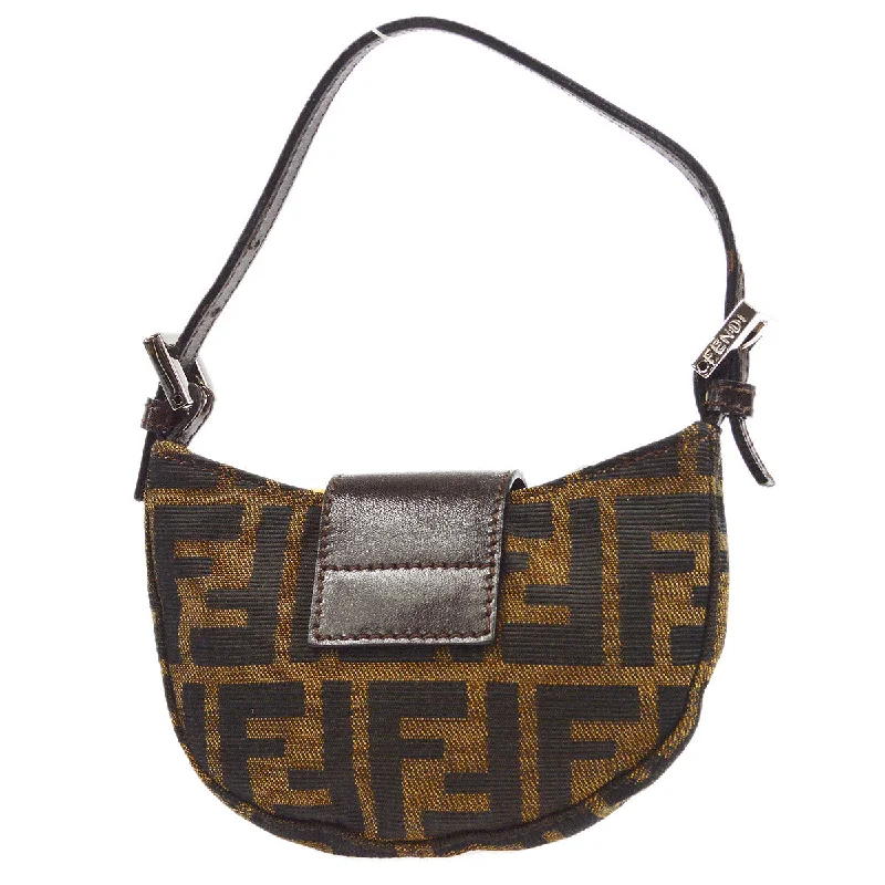 Fendi crossbody bags with a detachable wallet on chain for a hands - free wallet optionFENDI 1990s Zucca Handbag Micro 17853