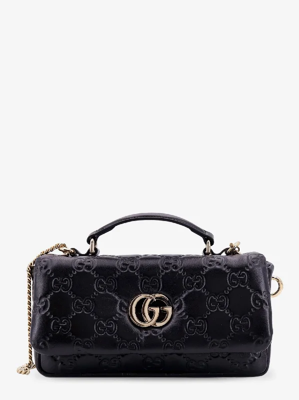 Women Gucci Sylvie bags with a crystal - embellished web stripeGucci Woman Gucci Woman Black Handbags