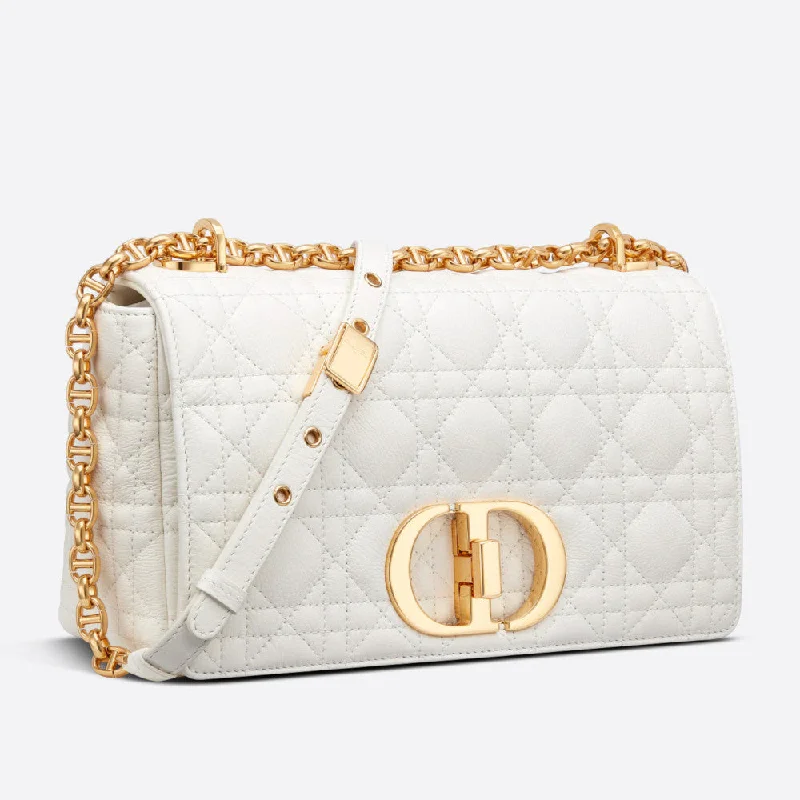 Christian Dior bags with a quilted pattern and gold - toned hardwareMEDIUM DIOR CARO BAG