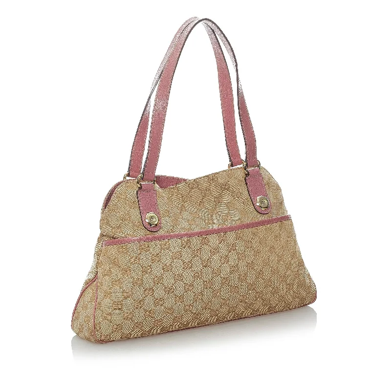 Women Gucci crossbody bags with a printed floral patternGucci GG Canvas Charmy Shoulder Bag (33974)