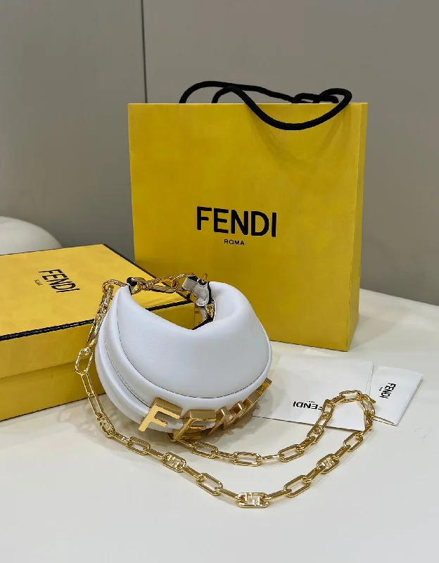 Fendi By The Way bags with a contrast - colored interior for visual interestFendi  Nano Fendigraphy  Bag