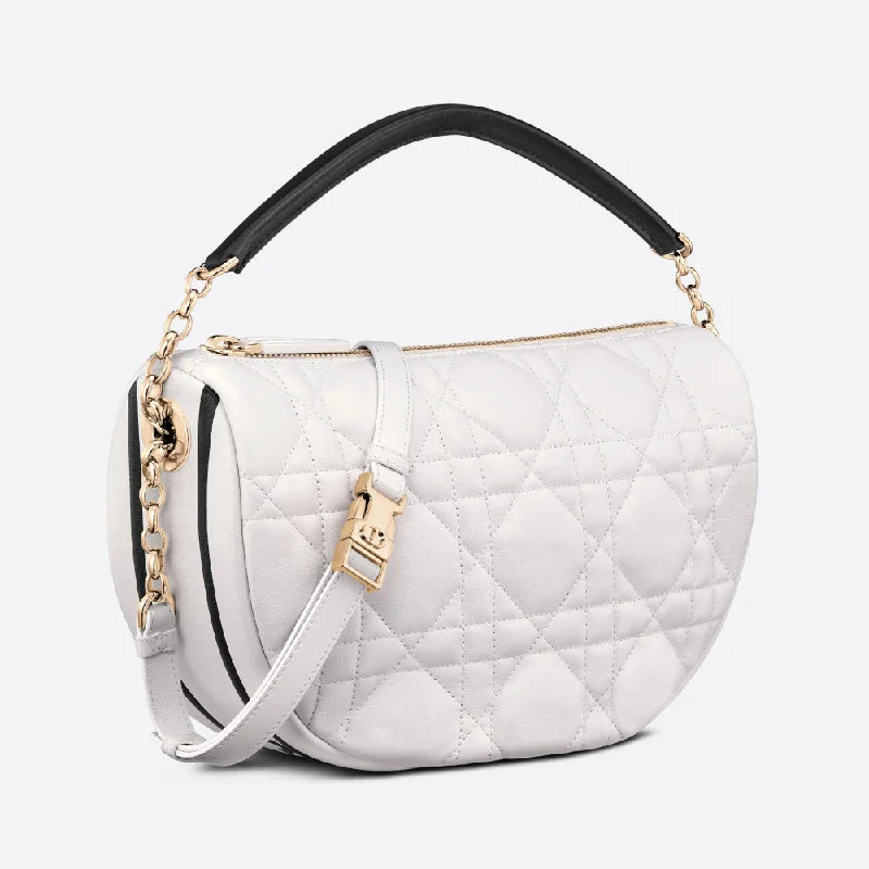 Christian Dior bags with a side - pocket for holding a water bottleMEDIUM DIOR VIBE HOBO BAG