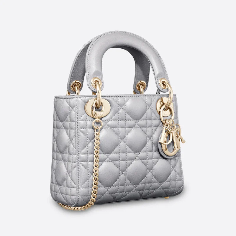 Christian Dior Saddle bags with a studded trim for a bold lookMINI LADY DIOR BAG