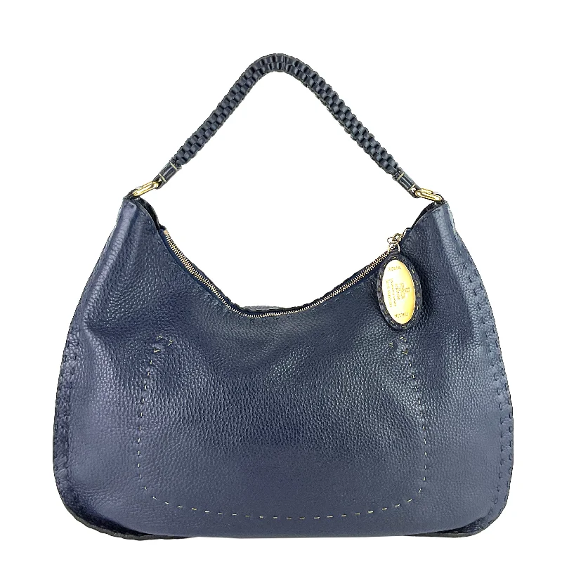 Fendi bags with a detachable makeup pouch inside for beauty - conscious usersSelleria Leather Hobo Bag