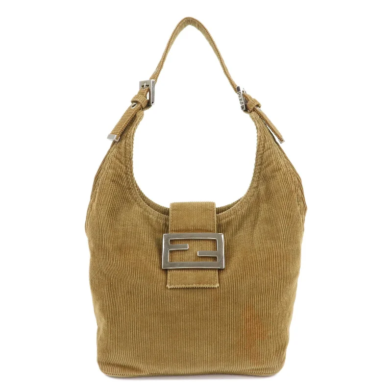 Small - sized Fendi crossbody bags in smooth calfskin leather for a compact and stylish carryFENDI Corduroy Shoulder Bag 20686