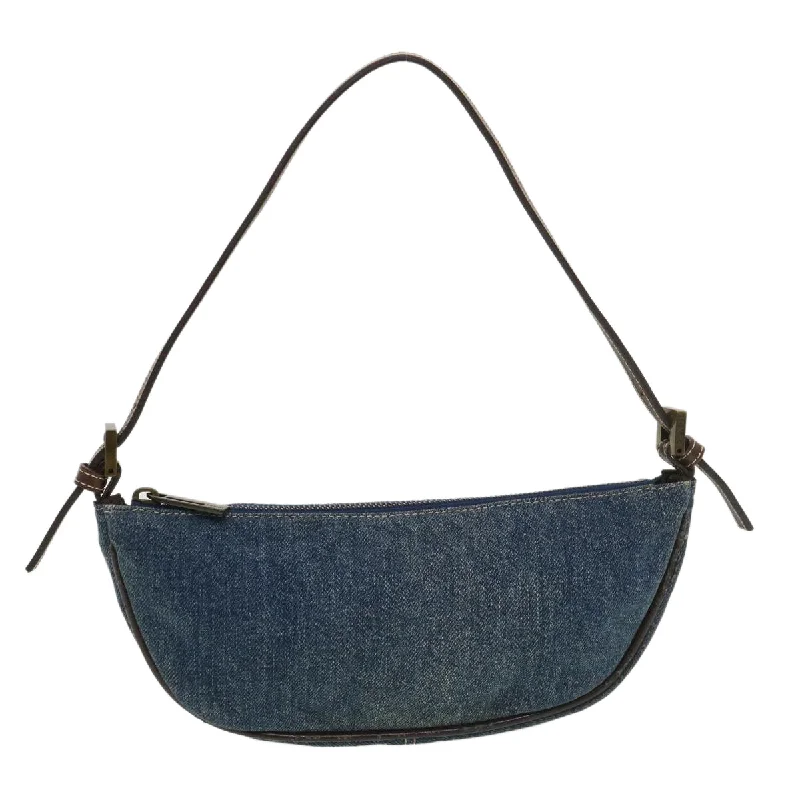 Fendi handbags with a biodegradable leather alternative for an eco - conscious choiceFENDI Accessory Pouch Denim Blue  bs4715