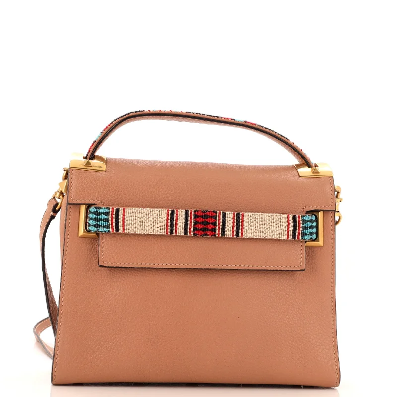 Fendi backpacks with a padded laptop sleeve for travel and work - related useMy Rockstud Satchel Leather with Beaded Detail Small