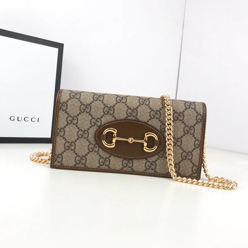 Women Gucci bags with a snap - button closure and a decorative charmBC - GUCCI BAG - 2764