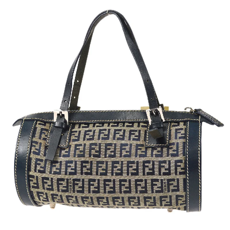 Ladies Fendi shoulder bags with a hidden magnetic pocket for discreet storageFENDI 2000s Zucchino Handbag 77321