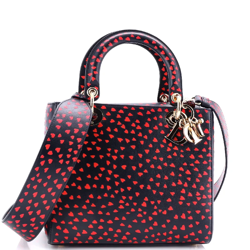 Trendsetting Christian Dior crossbody bags with a colorful strapLady Dior Bag I Love Paris Printed Leather Medium