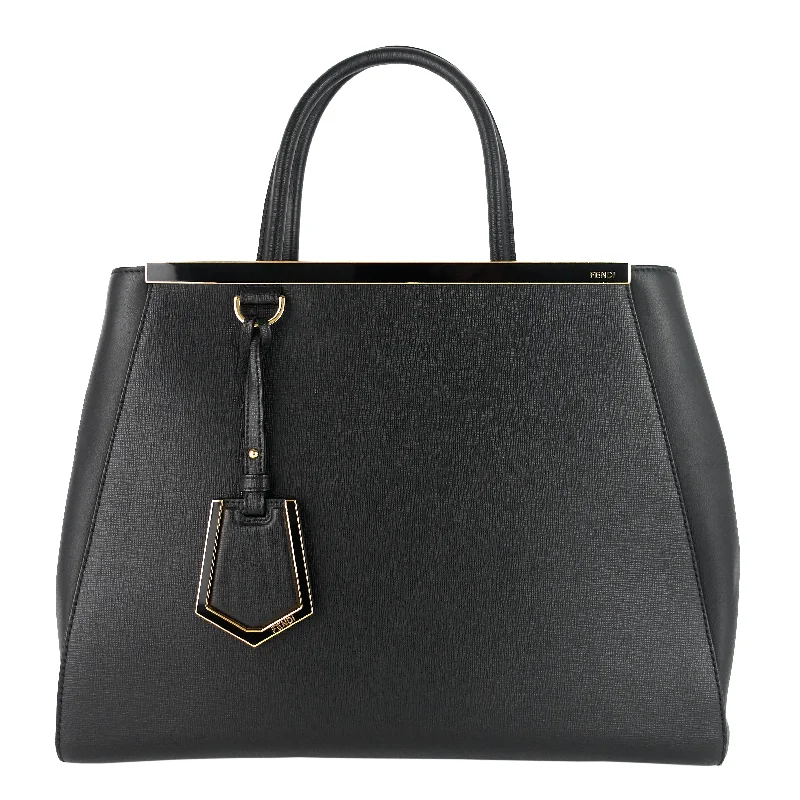 Fendi bags with a detachable tablet holder for using tablets on the go2Jours Medium Leather Tote Bag