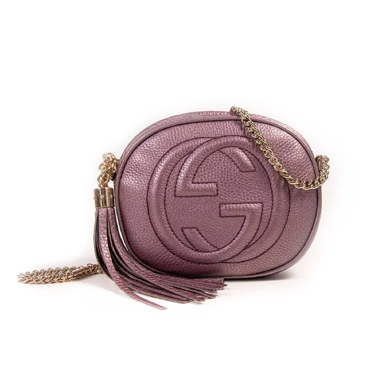 Gucci tote bags for women with a spacious interiorGucci Soho Mini Leather Disco Bag