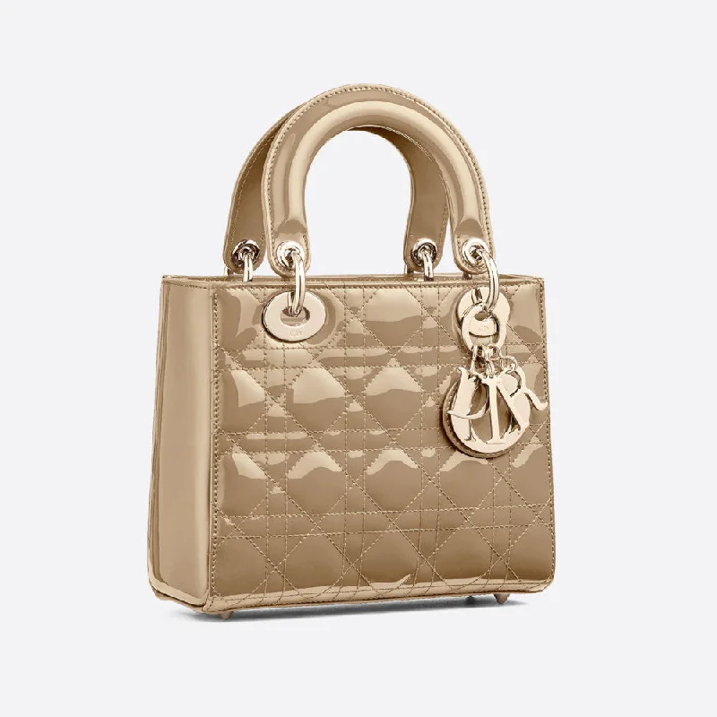 Christian Dior handbags with a snap - button closure and a decorative buckleSMALL LADY DIOR BAG