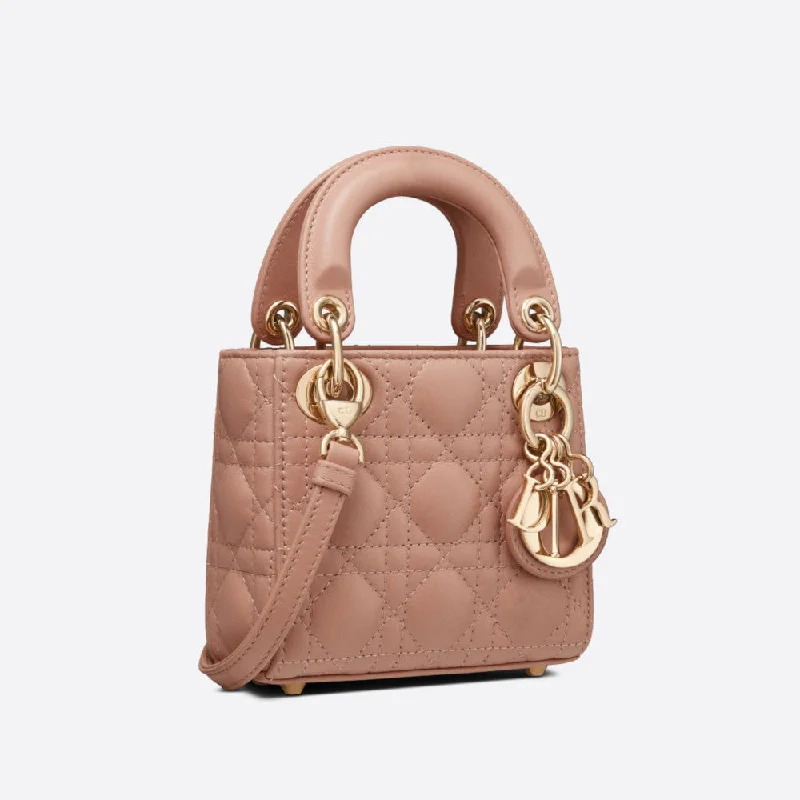 Trendsetting Christian Dior crossbody bags with a colorful strapMICRO LADY DIOR BAG