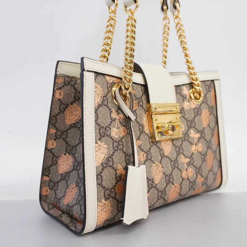 Ladies Gucci Dionysus bags with a chain - link shoulder strapGUCCIAuth  Padlock Shoulder Bag 498156 Women's GG Supreme,Leather Shoulder Bag