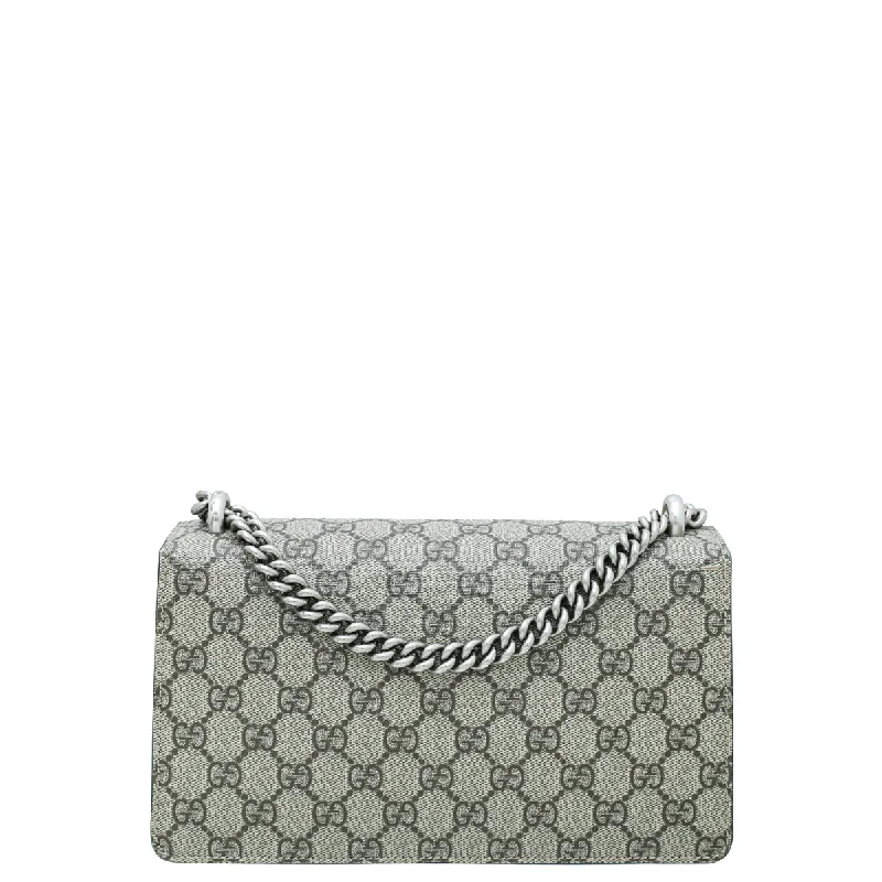 Women Gucci bags with a detachable mirror insideGucci Bicolor GG Supreme Crystal Dionysus Bag