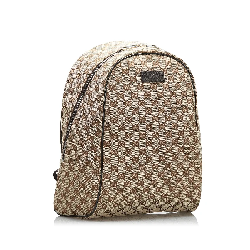 Gucci backpacks for women with a sleek silhouetteGucci GG Canvas Backpack (0CXd60)