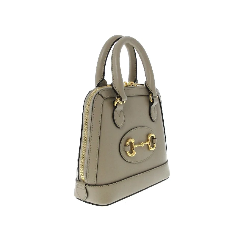 Gucci tote bags for women with a double - handle designGucci Horsebit 1955 Satchel (SHG-y1xu61)