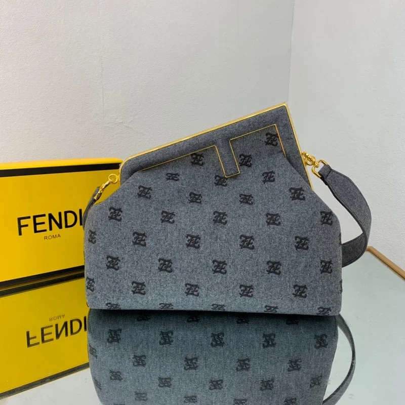 Ladies Fendi Peekaboo bags with a detachable shoulder strap for different carrying optionsBC - FENDI BAGS - 049