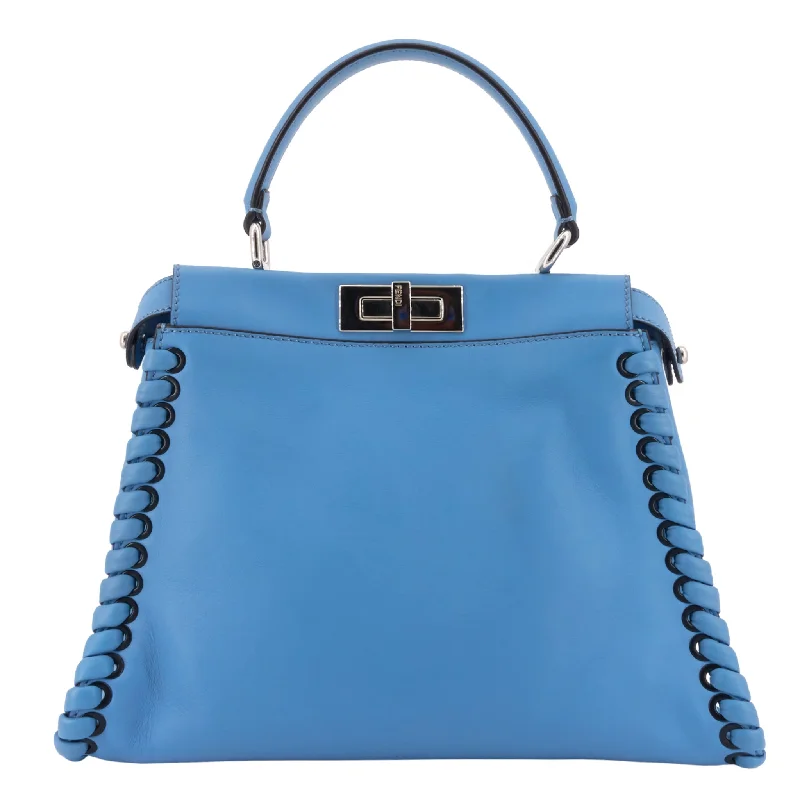 Ladies Fendi crossbody bags with a wide - width strap for enhanced comfort during long - term usePeekaboo Medium Whipstitch Leather Bag