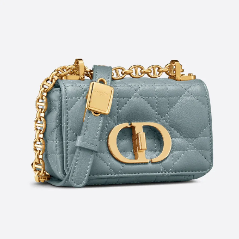 Christian Dior bags with a quilted pattern and gold - toned hardwareMICRO DIOR CARO BAG