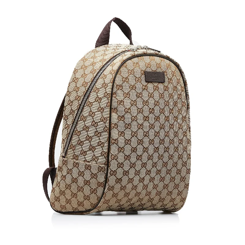 Gucci handbags for women with a back - zip pocketGucci GG Canvas Backpack (sPLDgY)