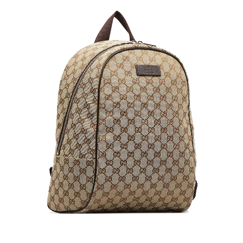 Women Gucci bags with a detachable mobile phone holderGucci GG Canvas Backpack (SZhwLx)