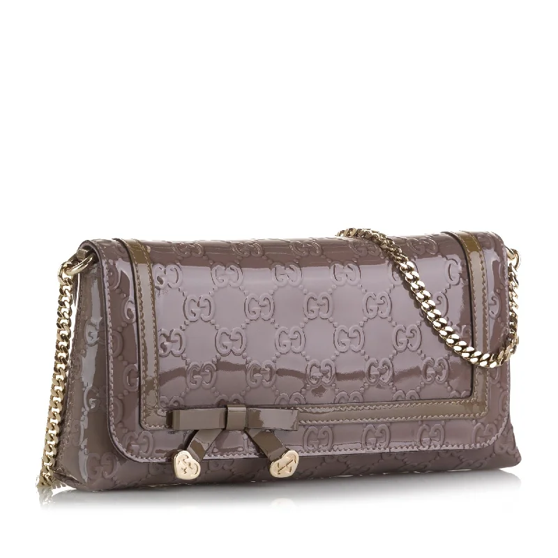 Ladies Gucci shoulder bags with a single - handle designGucci Guccissima Mayfair Shoulder Bag (SHG-VFLAqr)