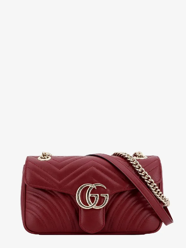 Gucci Marmont bags for women with a contrast - colored interiorGucci Woman Gucci Woman Red Shoulder Bags