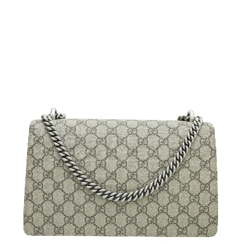 Women Gucci bags with a zip - around closure for securityGucci Bicolor GG Supreme Dionysus Small Bag