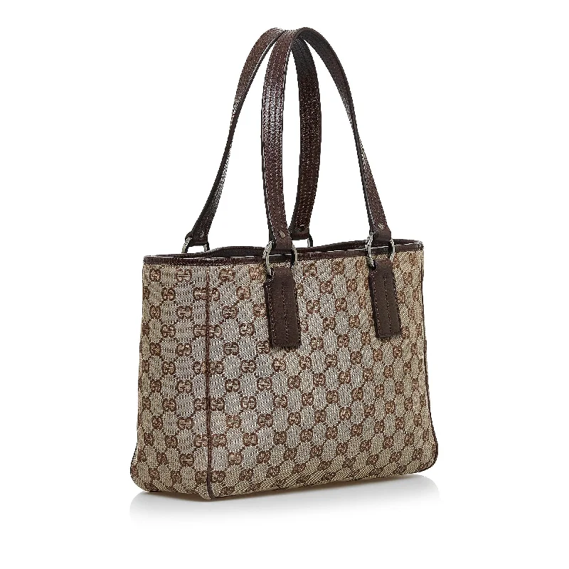 Ladies Gucci shoulder bags with a magnetic - closure flapGucci GG Canvas Handbag (SHG-Vqfm3O)