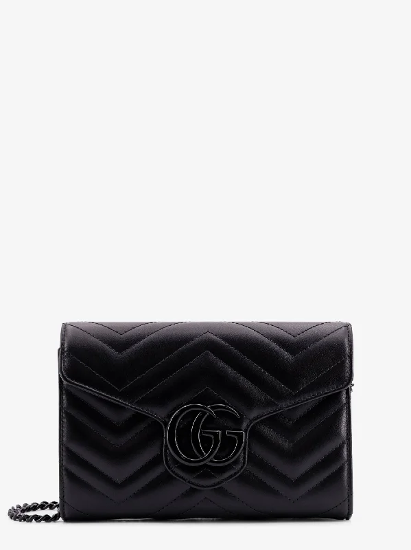 Ladies Gucci Dionysus bags with a chain - link shoulder strapGucci Woman Gucci Woman Black Shoulder Bags