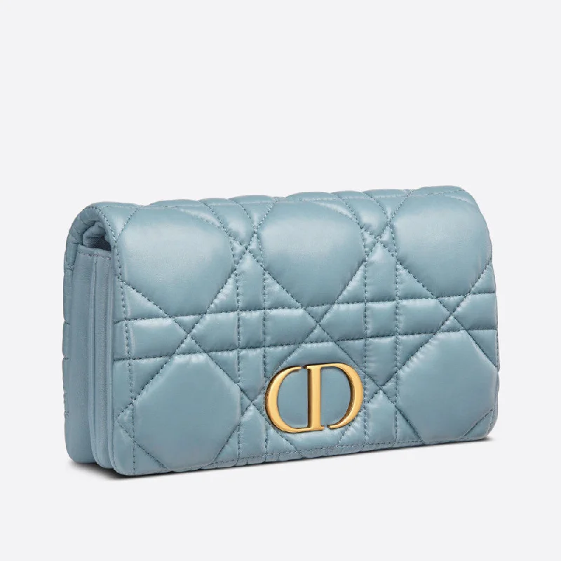 Christian Dior bags with a quilted pattern and gold - toned hardwareMINI DIOR CARO MACROCANNAGE BAG