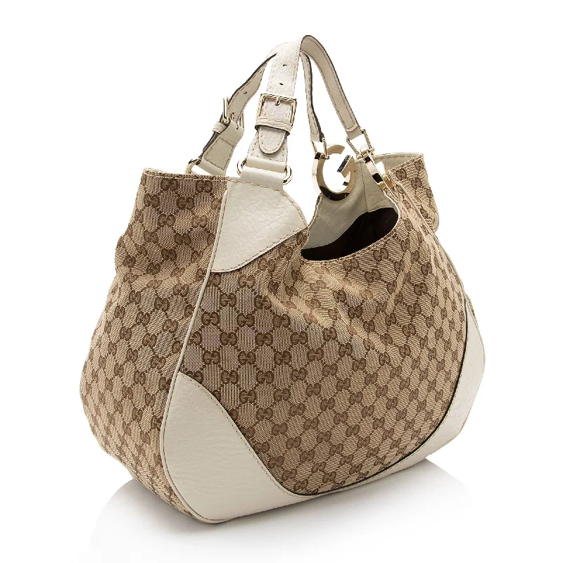 Women Gucci crossbody bags with a woven leather strapGucci GG Canvas Charlotte Shoulder Bag (ouzd2v)