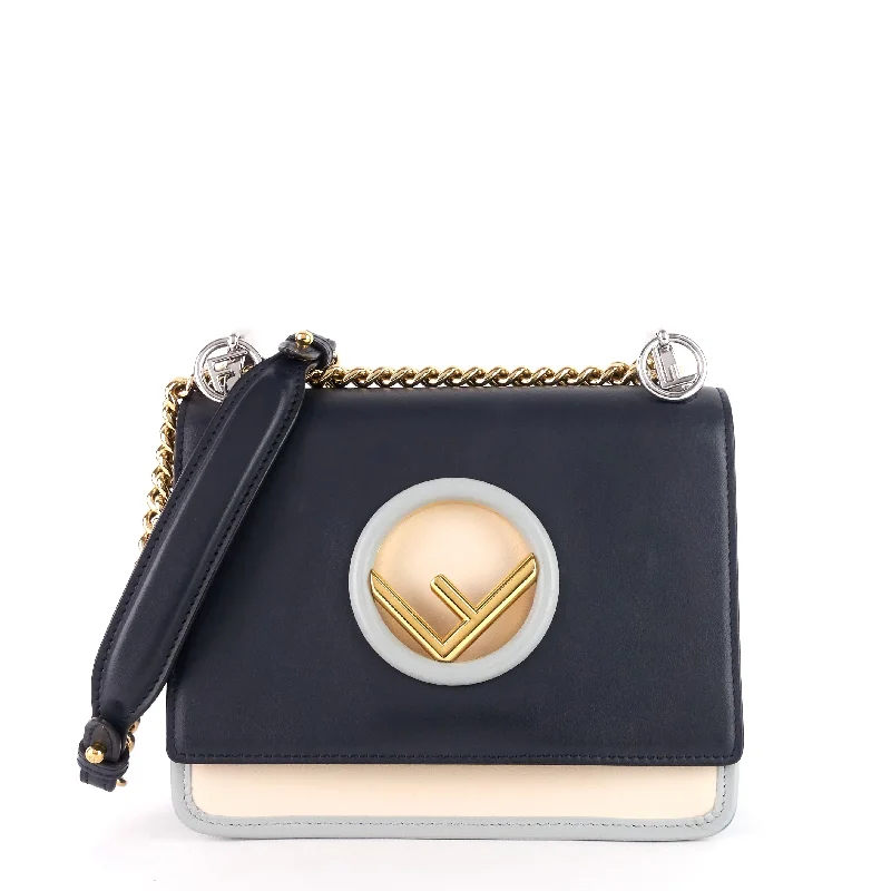 Ladies Fendi shoulder bags with a magnetic - closure flap for easy opening and closingKan I F Small Calfskin Shoulder Bag