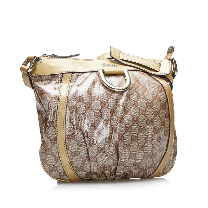 Gucci handbags for women with a beaded trimGucci GG Crystal Abbey D-Ring Crossbody (SHG-t8w0Dr)