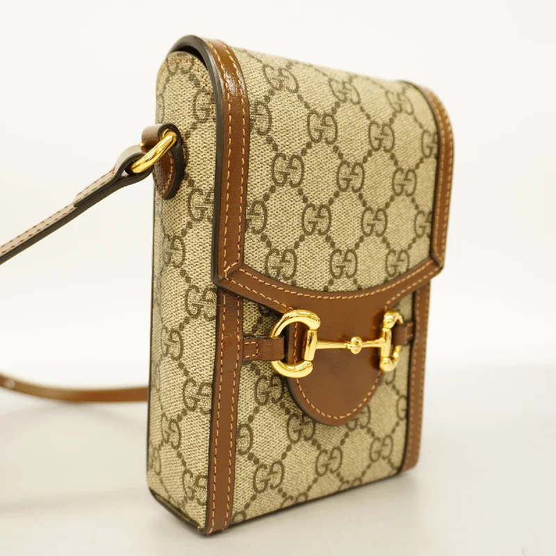 Ladies Gucci Dionysus bags with a star - shaped charmGUCCIAuth  Horsebit 625615 Women's GG Supreme Shoulder Bag Beige,Brown