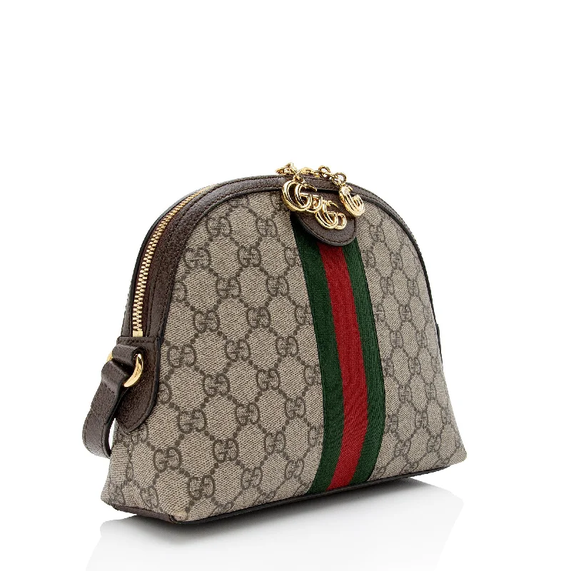 Ladies Gucci shoulder bags with a single - handle designGucci GG Supreme Ophidia Dome Small Shoulder Bag (SHF-oTqLN1)