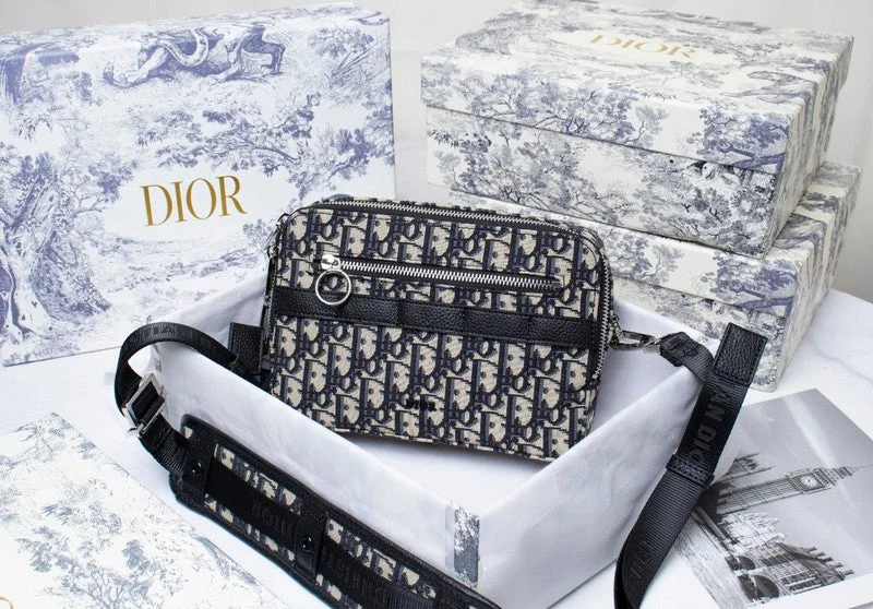 Christian Dior Saddle bags with a distressed leather finishWF - Dior Bags - 834