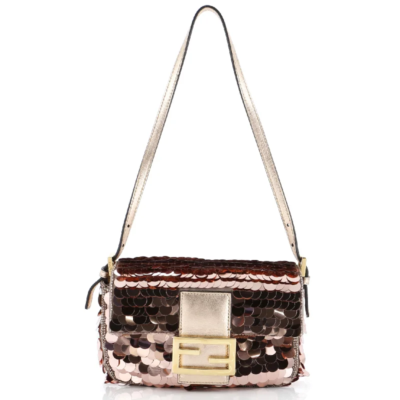 Fendi By The Way bags with a detachable pouch for separating small itemsBaguette 1997 Bag Sequins Mini