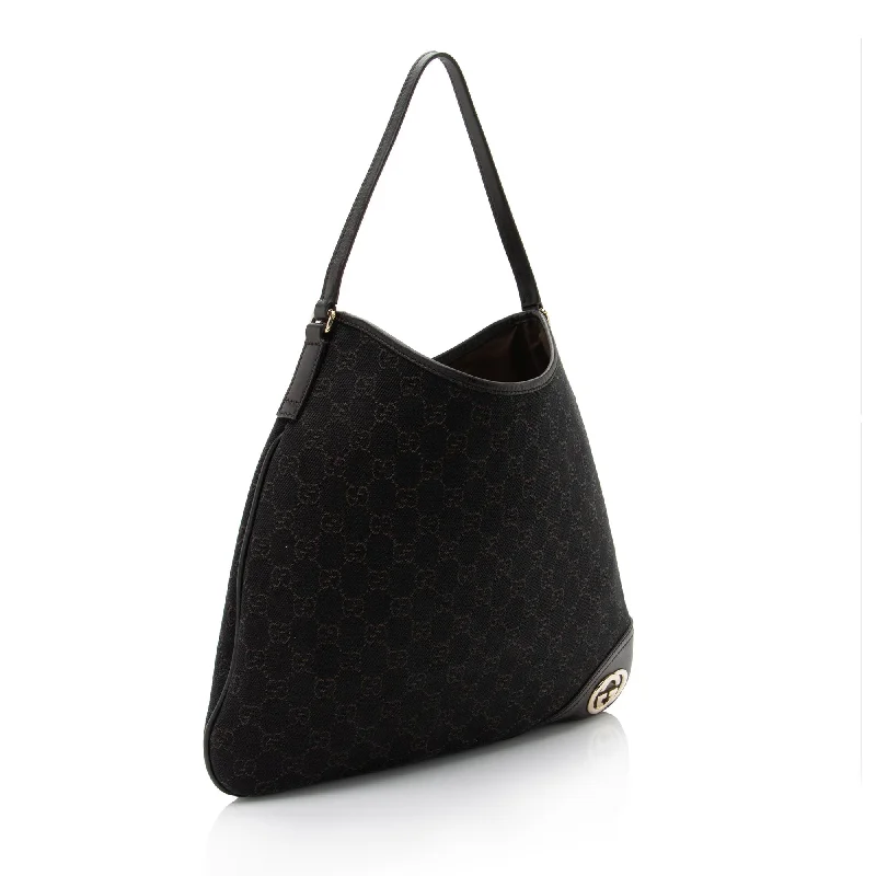 Gucci Marmont bags for women with a contrast - colored interiorGucci GG Canvas Britt Medium Hobo (nj2RBV)