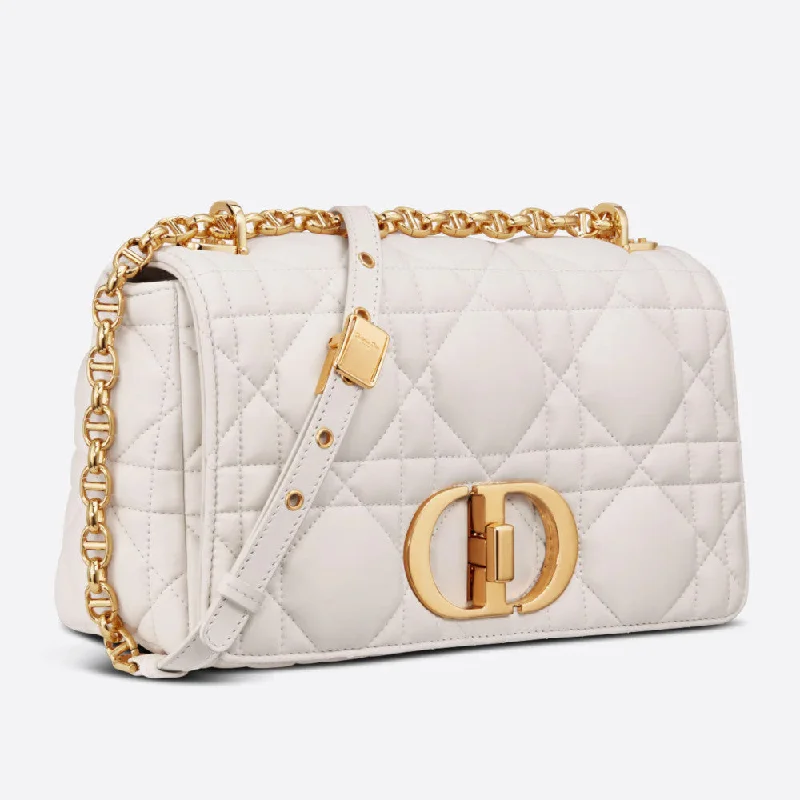 High - fashion Christian Dior bags with a geometric patternMEDIUM DIOR CARO BAG