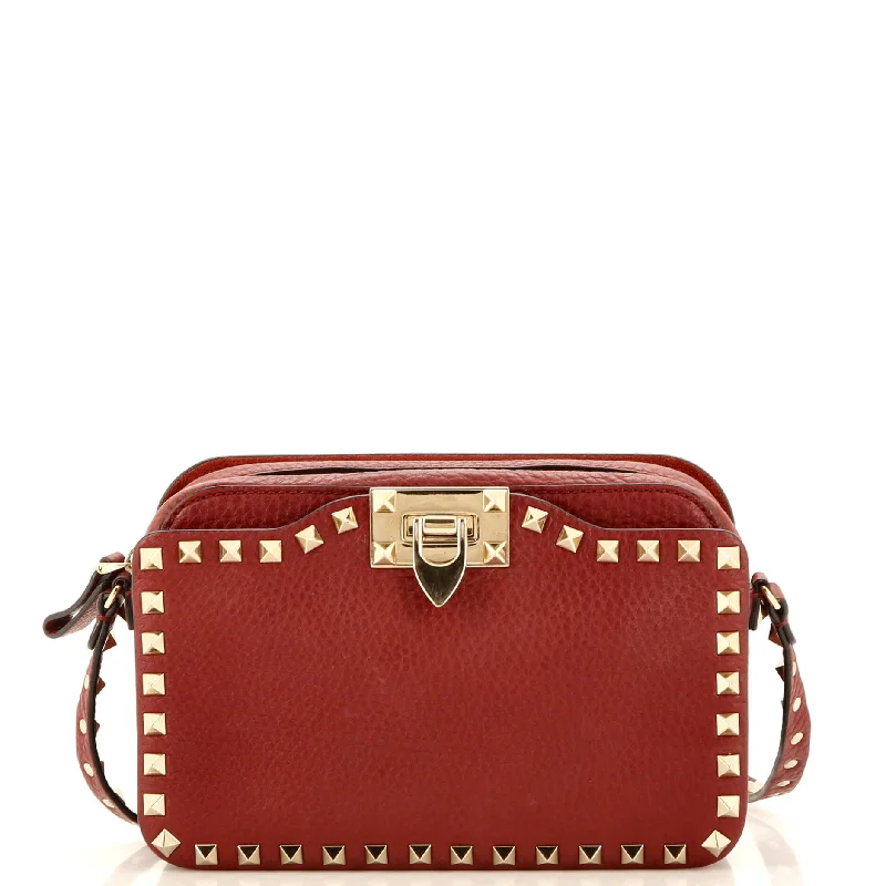 Fendi crossbody bags with a detachable ID holder for easy identificationRockstud Flip Lock Camera Crossbody Bag Leather